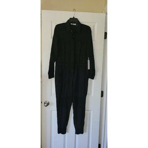 NWT YOUNG FABULOUS & BROKE Tencel utility mechanic long sleeve jumpsuit SMALL